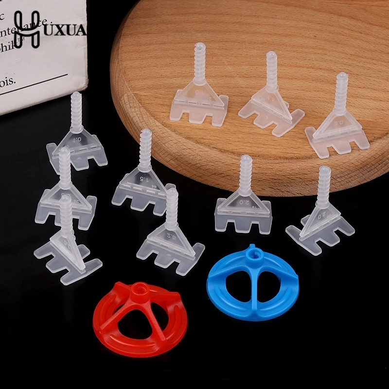 50/100Pcs Spiral Ceramic Tile Leveling System Clip Spacers Strap Wadge Tile Laying Wall Floor Fixing Construction Tools Building