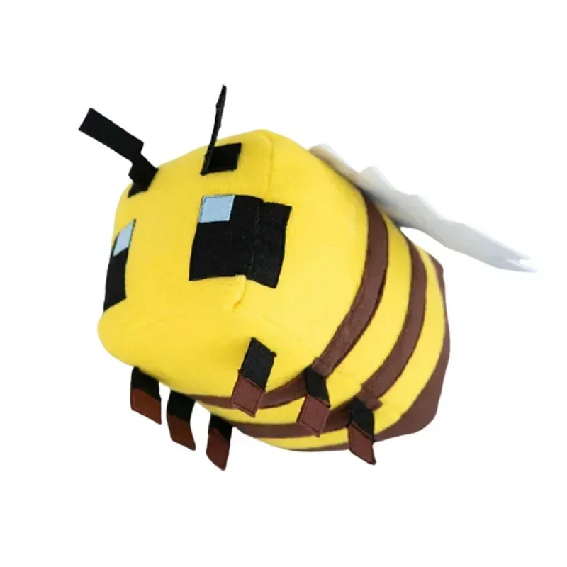 Yellow Bee Kawaii Plush Cartoon Game Minecrafte Wasp Stuffed Honeybee Stuffed Toy Honeybee Doll Kids Birthday Christmas Gifts