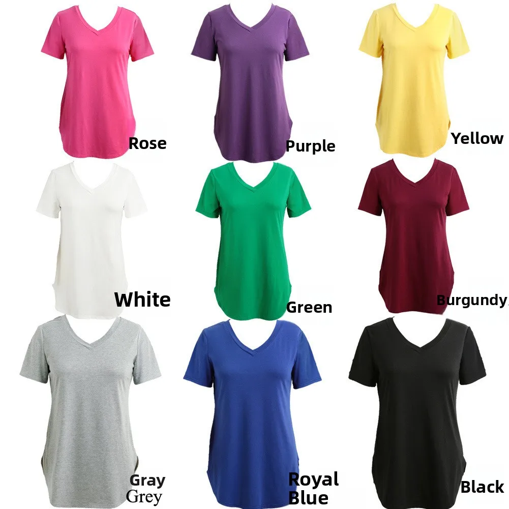 

Женская свободная футболка V-ne ort Sve с дуговым дизайном, спортивная одежда по индивидуальному заказу, профессиональная и производственная