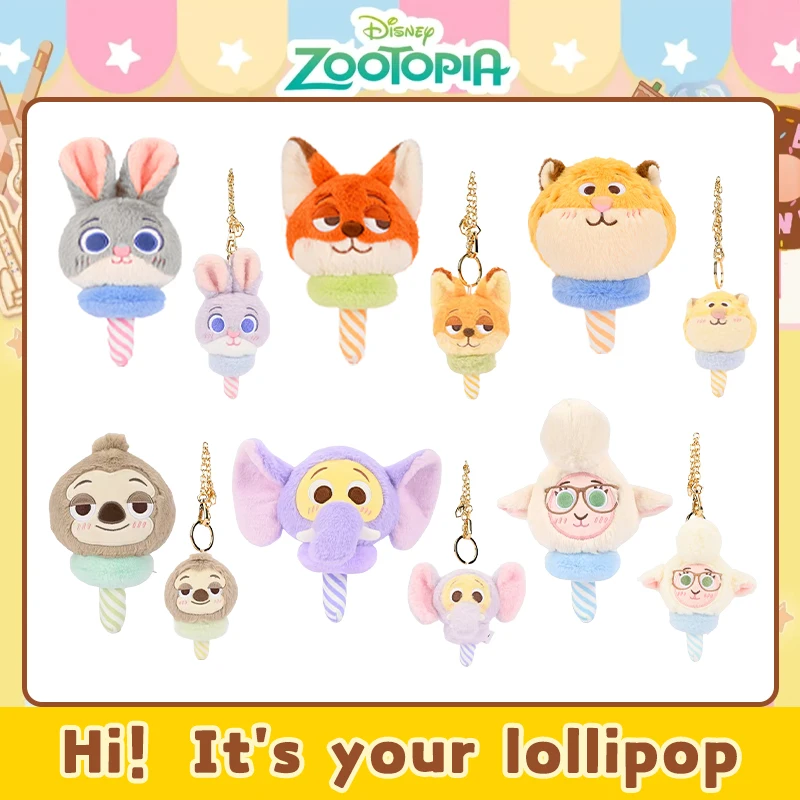 

Disney Zootopia Judy Nick Cotton Plush Toy Kawaill Keychain Soft Stuffed Animal Character Accessory for Fans Children's Toys