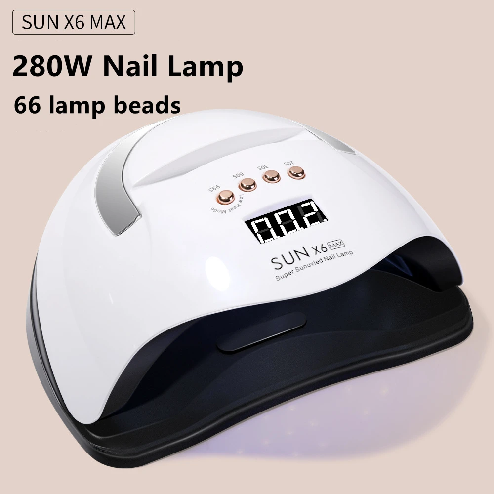 

280W Nail Drying Lamp for Curing All Gel Nail Polish 66 Led UV Lamp With Motion Sensing Manicure Professional Nail Salon Tool