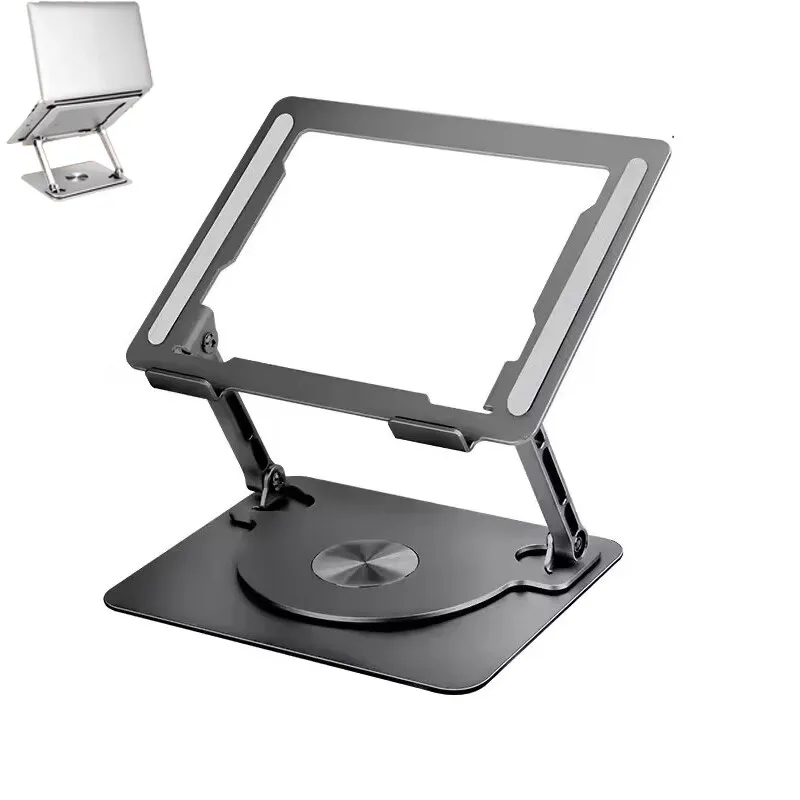 

Laptop Stand 360° Rotatable Laptop Tablet Holder- Aluminum Alloy Desktop Computer Stand For Lenovo HP Dell Acer and etc.