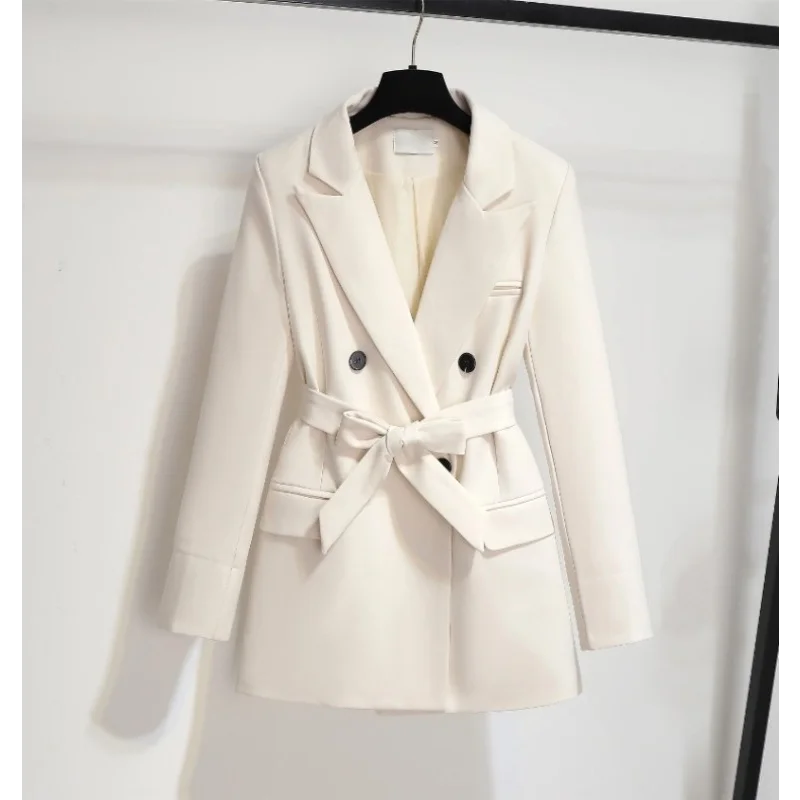 2024 Spring and Autumn New Suit Jacket Women Slim Design Sense of British Fashion Casual Trench Coat