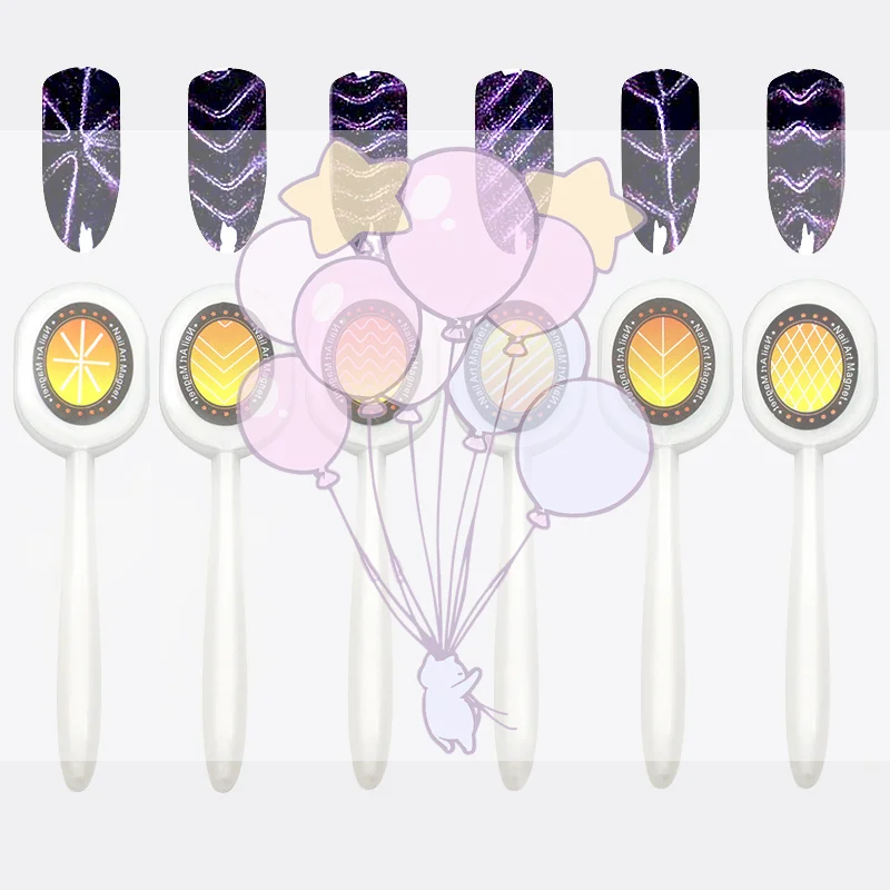 

Nail Magnetic Cat Eye Magnet Cube Nails Strong Multiple Pattern Nail Art For UV Gel Polish Nails Art Design