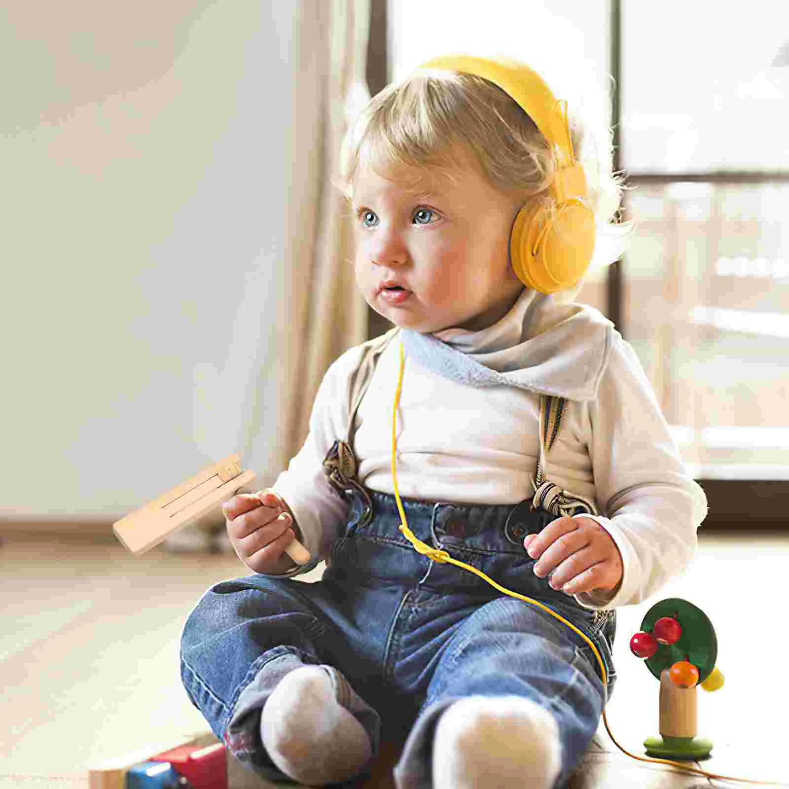 3-teiliges Orff-Instrument, Matrakas, Krachmacher, Spielzeug, Instrumente, traditionelle Holzratsche für Kleinkinder für Kinder