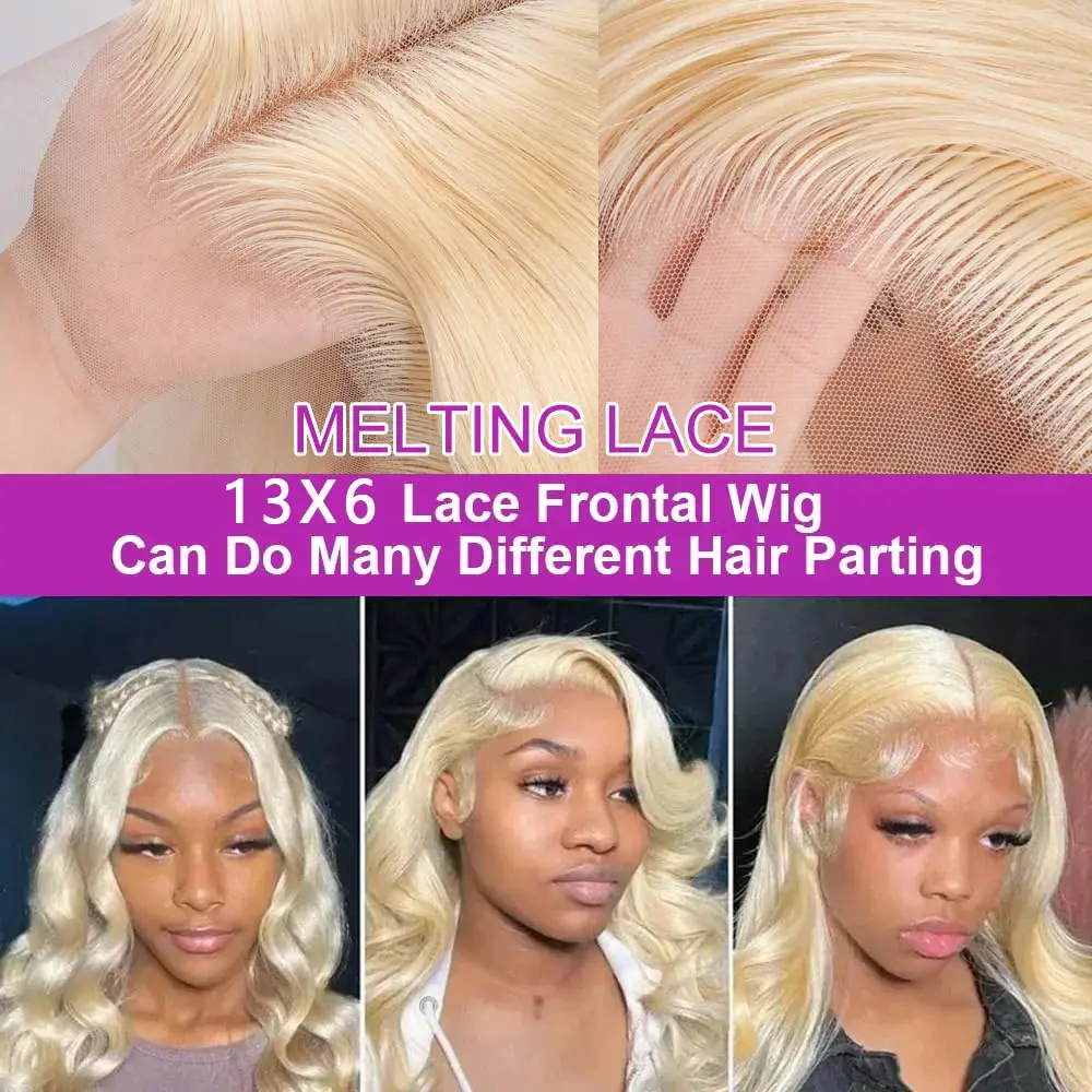 200 الكثافة 613 شقراء شعر مموج شعر مستعار قبل قطعها 13x6 Hd الدانتيل الباروكات الأمامية 32 36 بوصة العسل الملونة 100% خصلات الشعر المستعار الإنسان