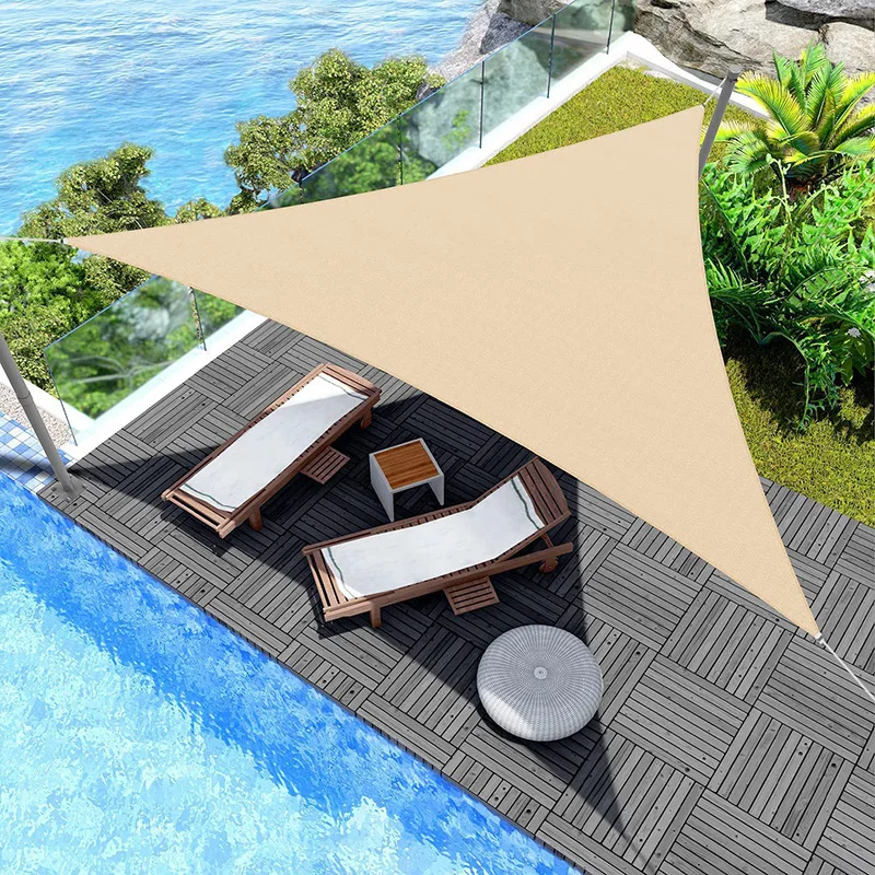 

Triangular shade sail 5X5X5 outdoor shade courtyard waterproof balcony swimming pool sun protection camping rainproof shade sail