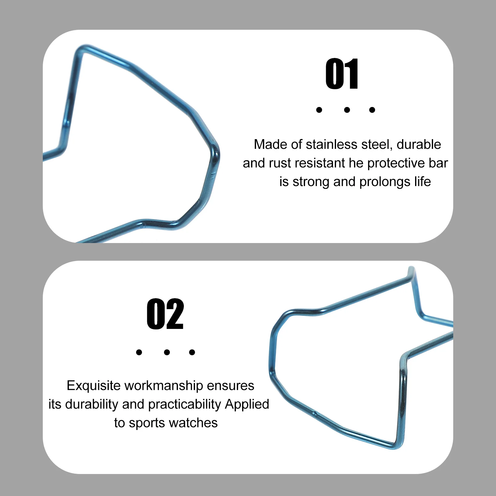 

Compact Watch Protector Sturdy Stainless Steel Bumper Guard Against Scratches and Impacts Easy Access to All Functions Design