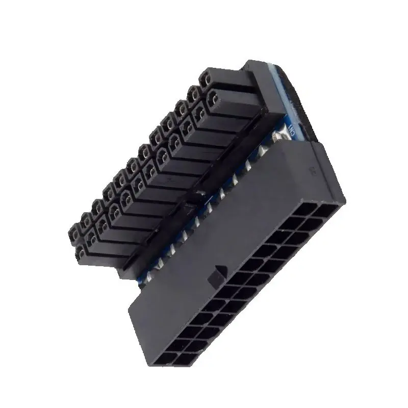 ATX 24Pin Female to 24pin Male 90 Degree Power Adapter Mainboard Motherboard for Desktops PC Supply