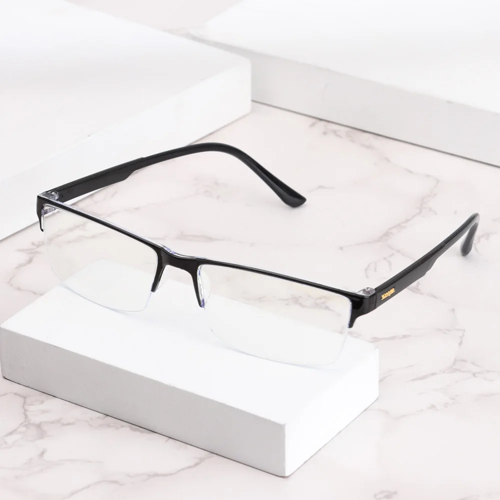 1Pc Reading Glasses Men Women High Quality Half-frame Diopter Glasses Business Male Presbyopic Eyeglasses 0 +1.0 1.5 2.0 2.5 4