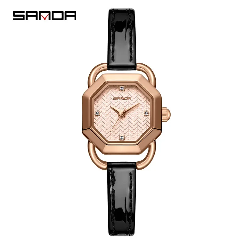 

Sanda 1129 New Design Elegant Octangon Dial Quartz Movement Fashion Ladies Outdoor Water Resistant Analog Wrist Watch