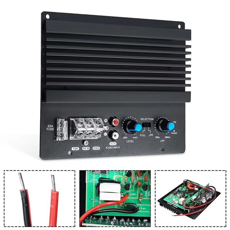

Car Power Amplifier Board Module 12V 600W With Subwoofer For 8-12 Inch High-Power Bass