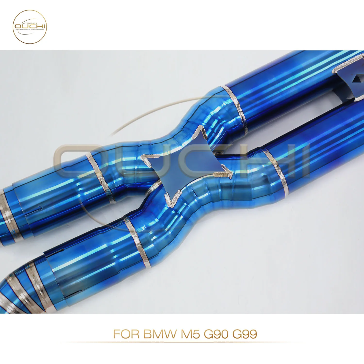 

OUCHI Factory Direct Sales For BMW M5 G90 G99 Titanium Alloy Catback Exhaust Stystem With Electronnic Valve Muffler Car Parts