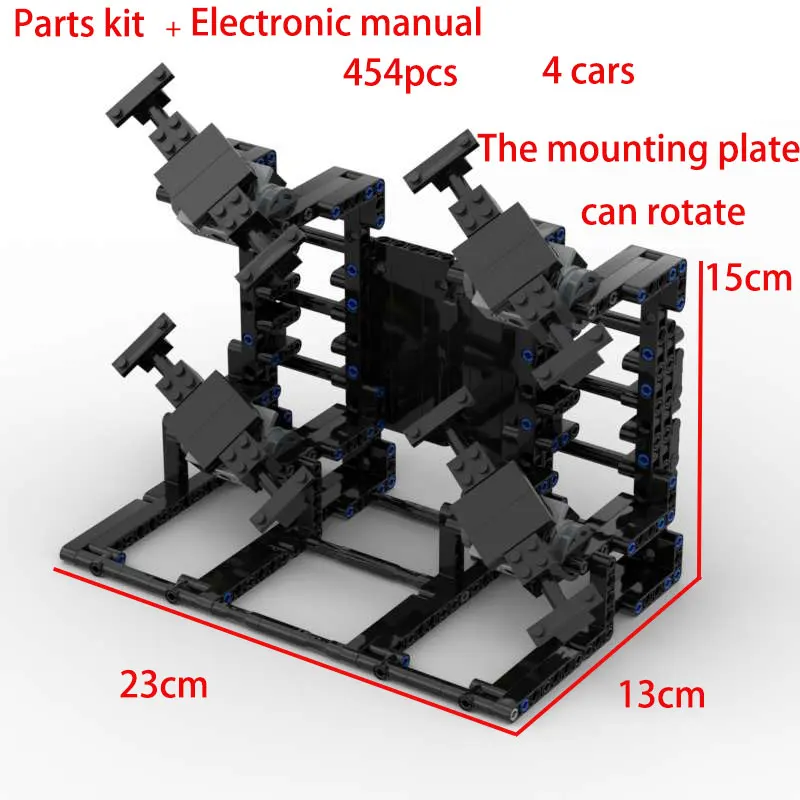 Champions Display Stand XL Kompatibel mit Supercar-Rennwagen-Bausteinen Modell DIY Garagenteile-Set + Elektronische Bauanleitung – Detail 10