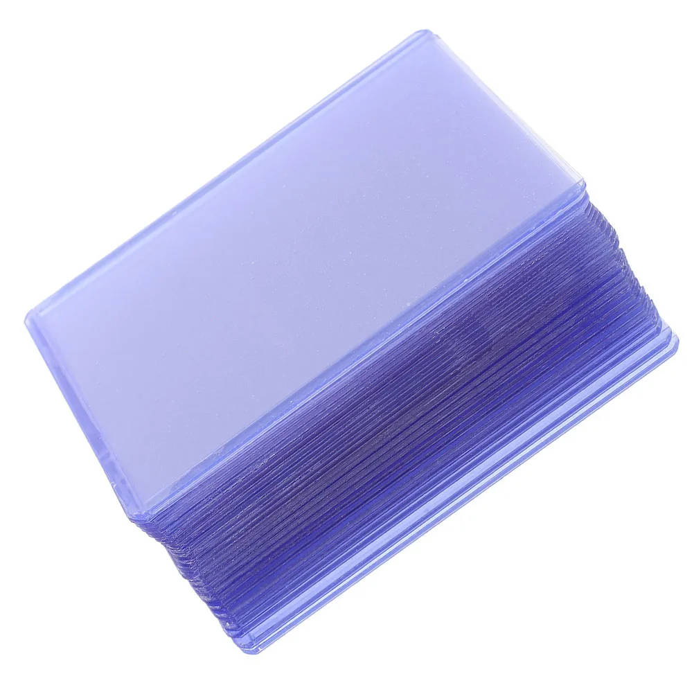 

30pcs Hard Card Sleeve Cards Protector Game Trading Case Small Clear PVC Safe Excellent Use Students Teachers Design