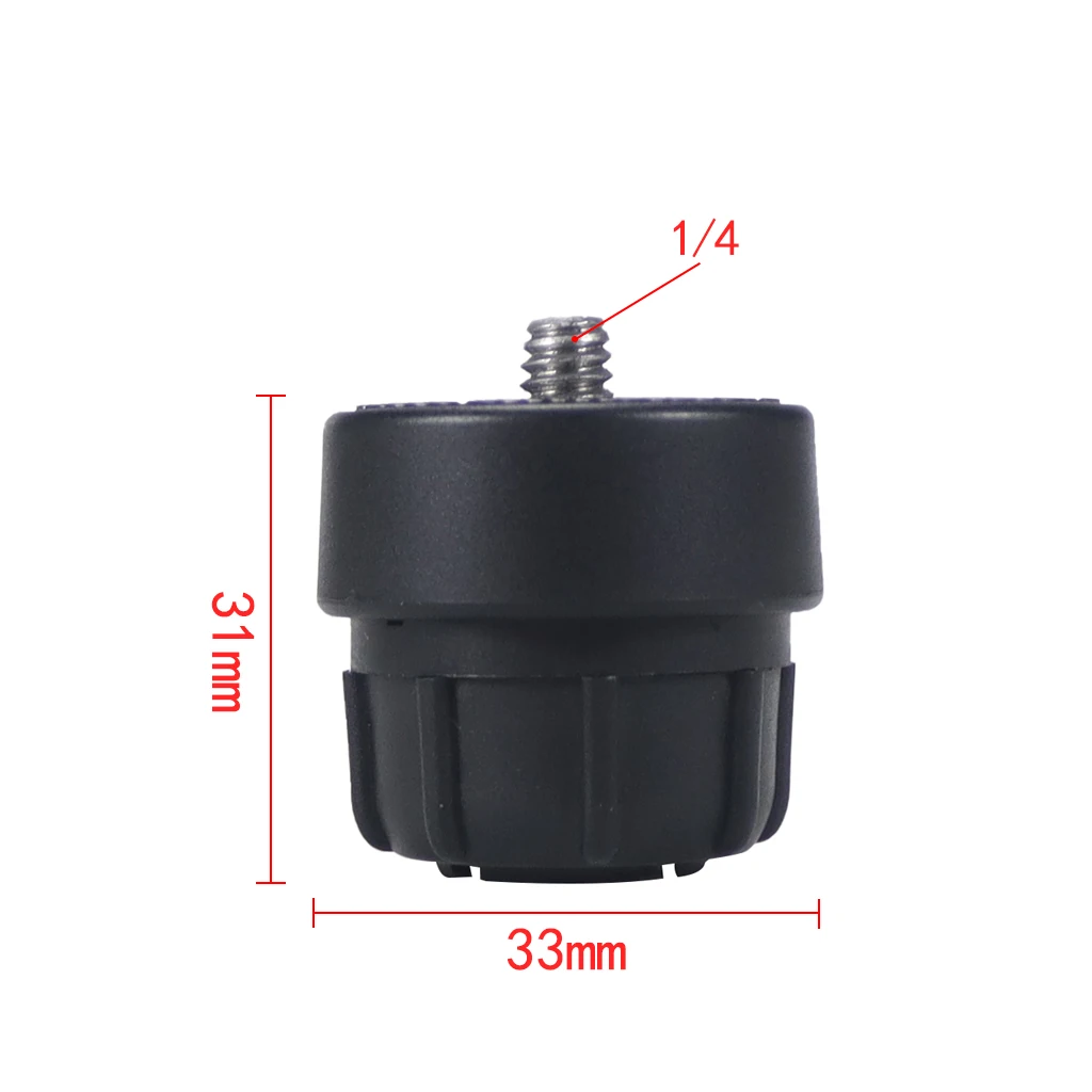 17mm Round Dead to 1/4 Camera Screw Adapter For Car Cellphone Holder Tablet Stand Cradle GPS DV Dash Camera Suction Cup Bracket