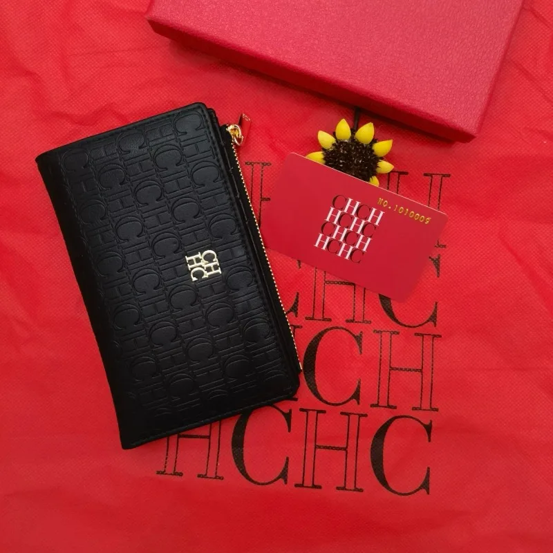 محفظة جديدة فاخرة بسحاب لعام 2025، حامل بطاقات ذو سعة كبيرة متعدد الوظائف مع جيب للعملات المعدنية للسفر