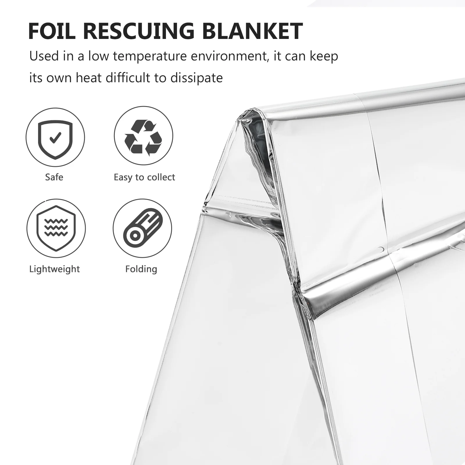 Warm Blanket Insulation Emergency Blankets Aluminum Foil Double-sided Silver Thermal