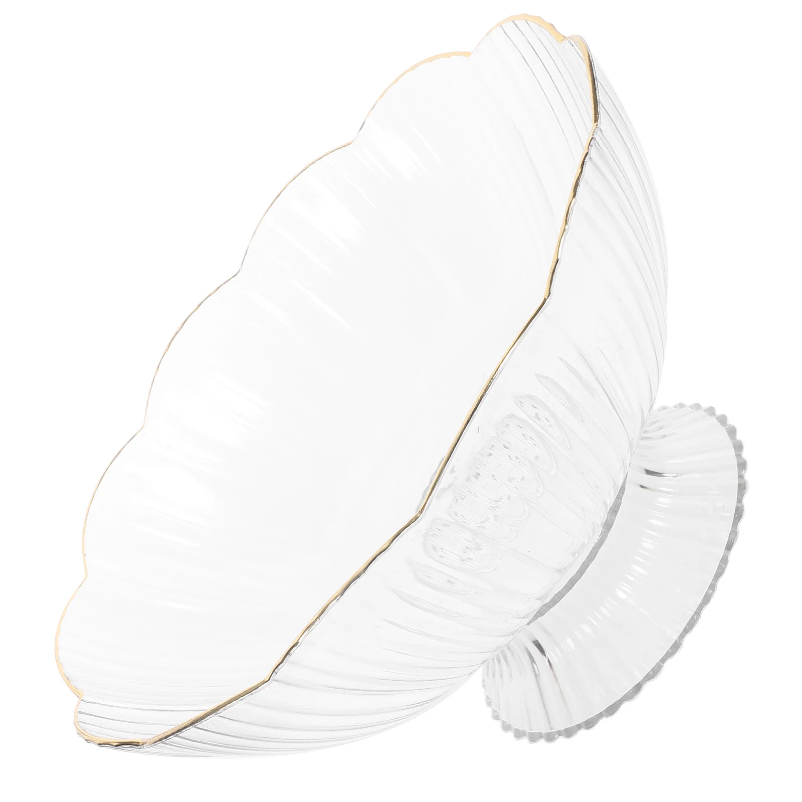 

1pc Large Capacity Fruit Plate Footed Bowl With Drain Holes For Snacks Candy Dessert Storage Tray Pet Shatterproof Easy Clean