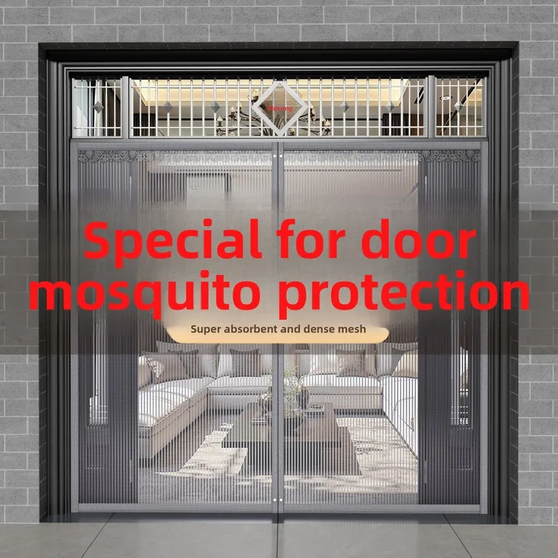 Special Anti-Mosquito Door Curtain for the Main Door, Summer Rural Screen, Magnetic Fly Screen 2026 New Strip Window with Velcro