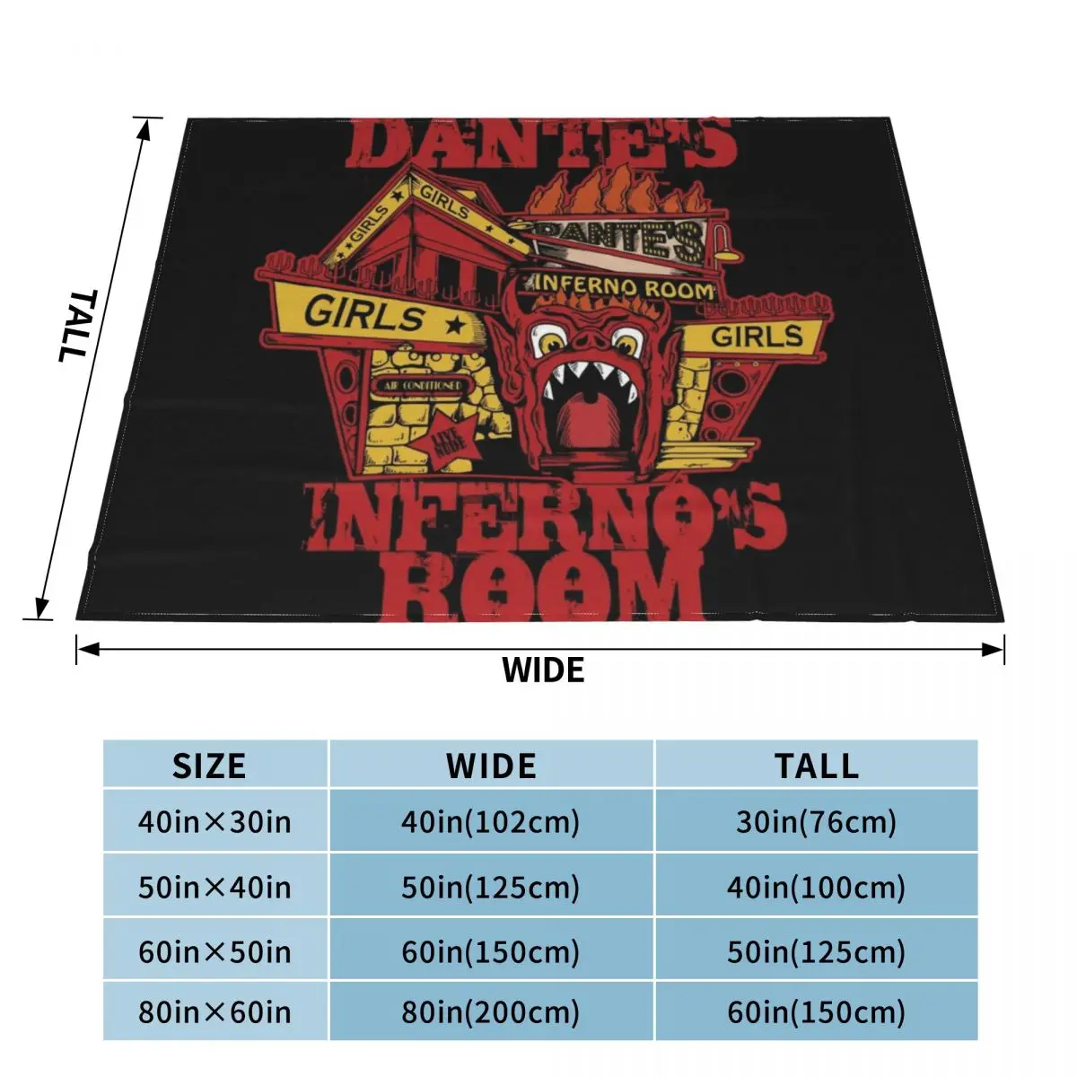 Dante's Inferno Room Throw Blanket furry Plaid Blankets For Bed Blanket For Decorative Sofa