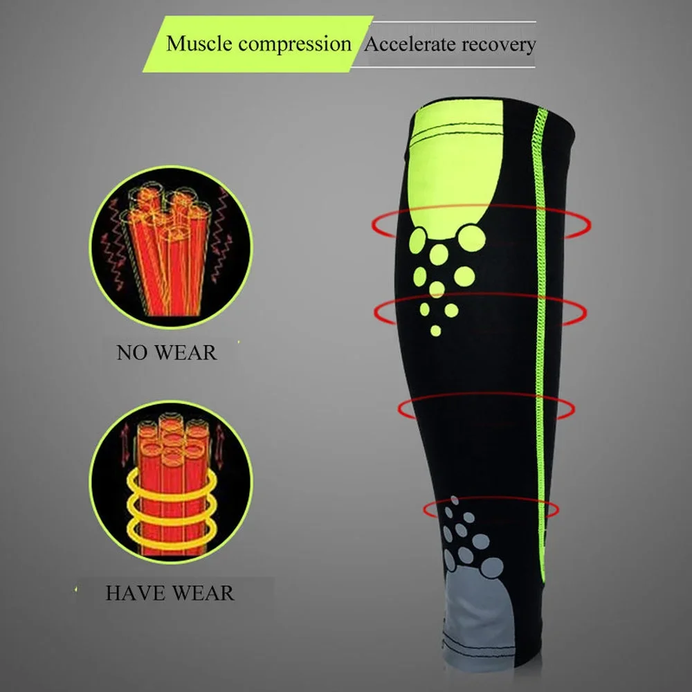 Sport Calf Compression Sleeves Leg Sock Running Cycling Leg Warmers Runners Shin Splint Varicose Vein Pain Relief