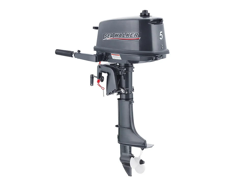 Best Seller Rear Manual Control Outboard Motor 2-Stroke 5Hp Carburetor Outboard Engine for Small Fishing Boats