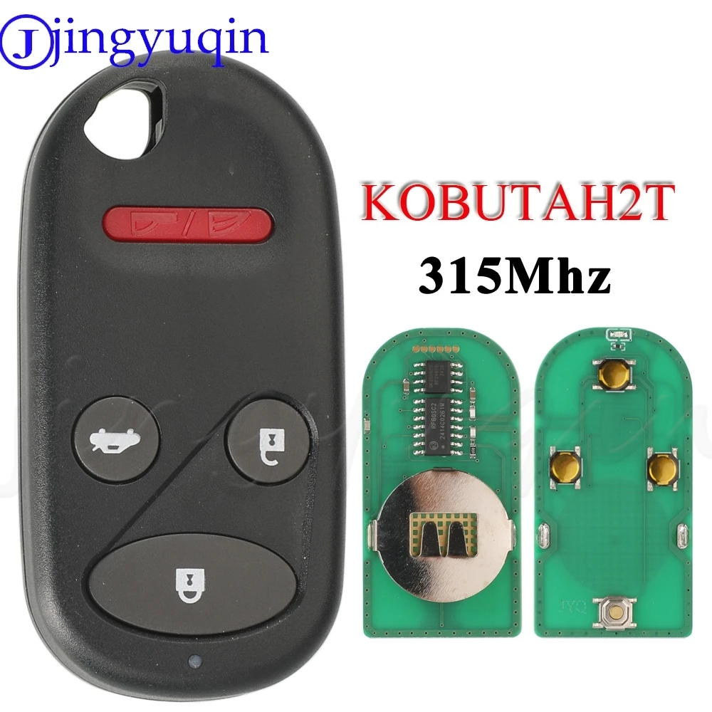 JYQ 4Buttons KOBUTAH2T Remote Flip Car Key 315MHz For Honda Accord Acura TL 1998 1999 2000 2001 2002 Keyless Auto Fob Control 