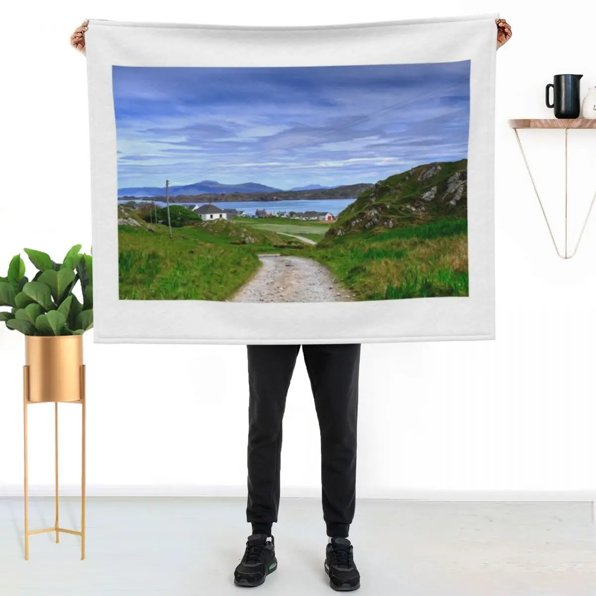 Baile Mor, Isle of Iona, Inner Hebrides, Scotland Throw Blanket Luxury Thicken Flannel for winter Flannel Fabric Nap Blankets