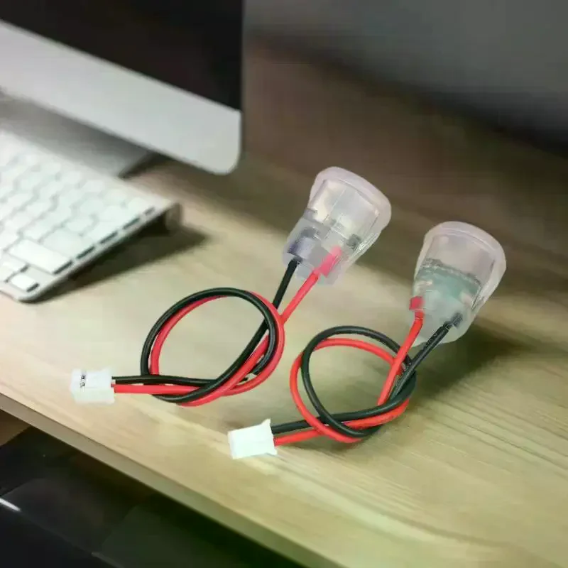 LED Illuminated USB-C Female Socket Jack Fast Charger; 5V 3A Waterproof 2 Wire Pigtail Cable - Single/3/5 Pack