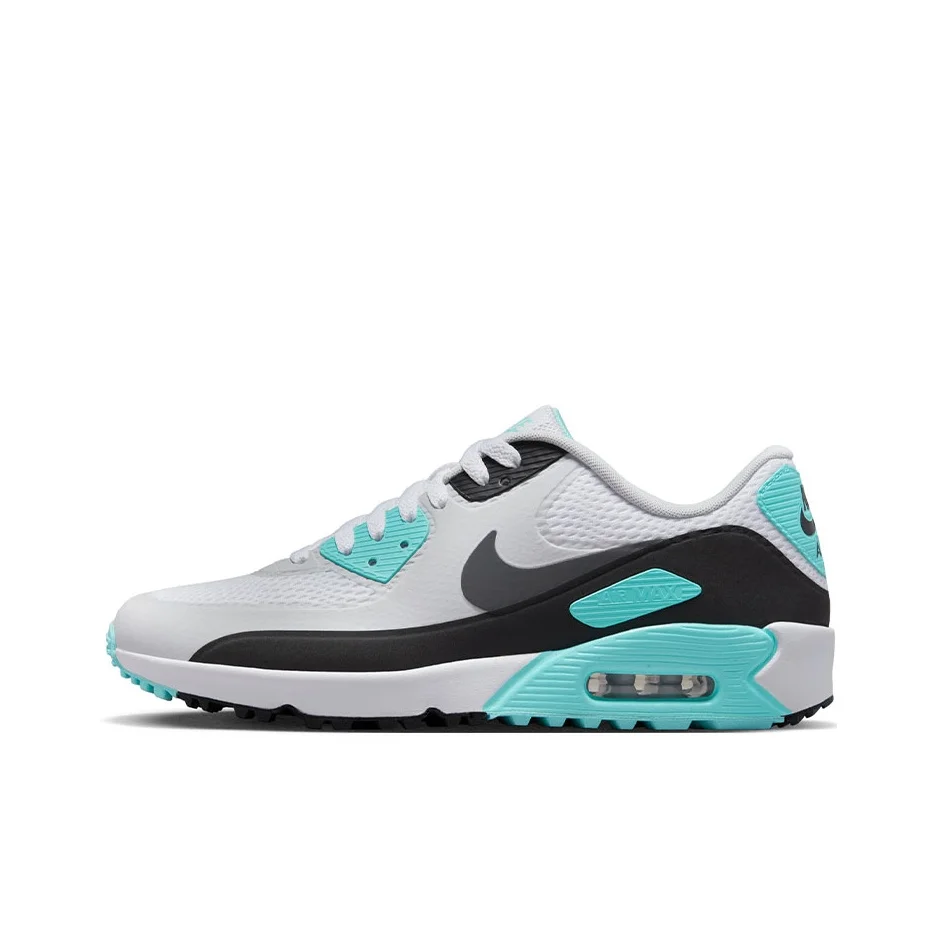 Nike Air Max 90 Casual Shoes Unisex Low Top White/Gray/Blue CU9978-110
