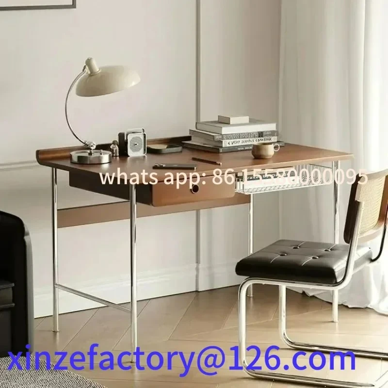 

Customizable Luxury Bedroom Computer Desks Nordic Small Writing Wooden Gaming Notebook Table