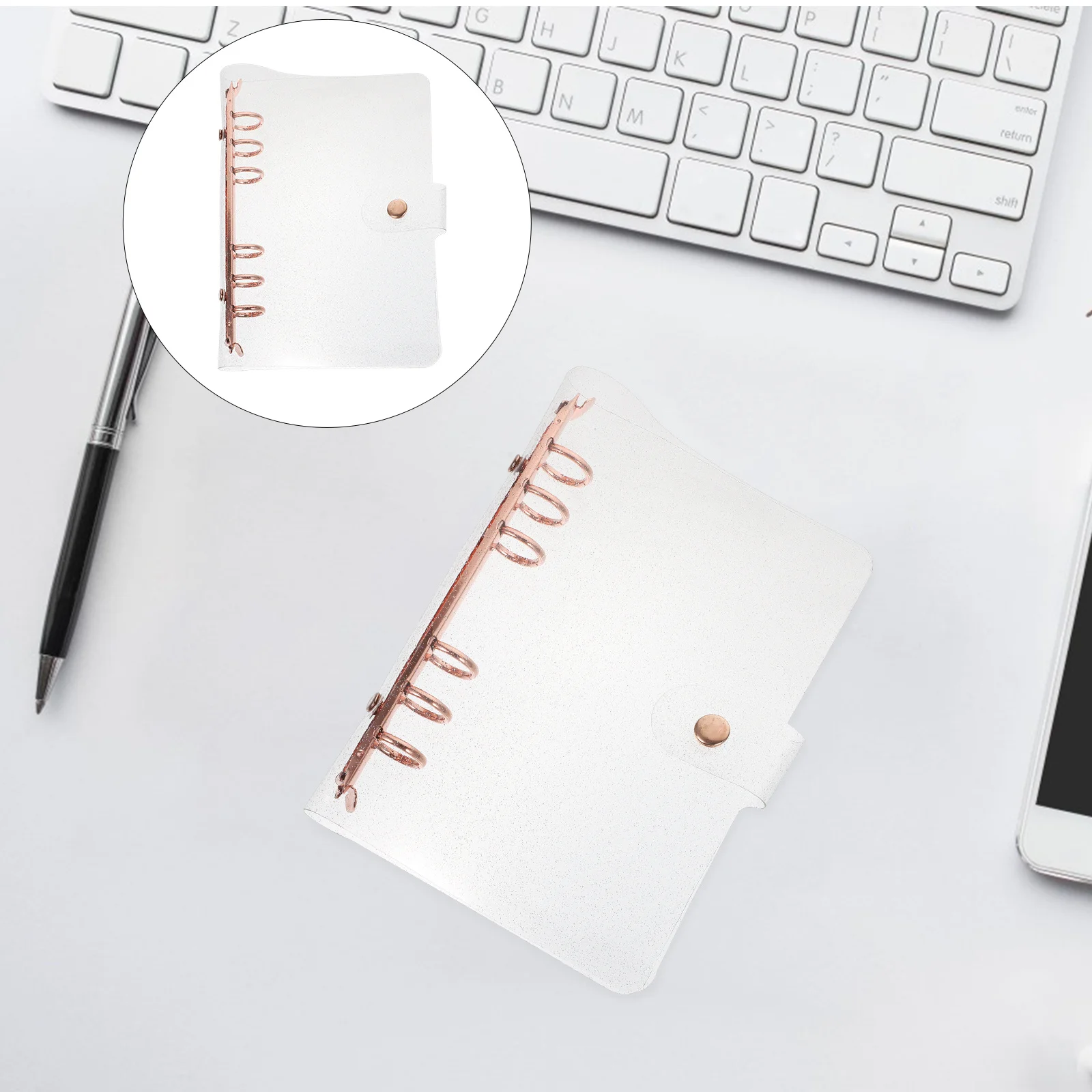 Cubierta de Bloc de notas de PVC de alta calidad, carpeta protectora de carcasa para cuaderno para la escuela, oficina, diseño creativo, ligero, fácil de llevar