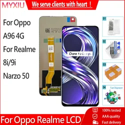 IPS For Realme 8i 9i Narzo 50 RMX3151 RMX3491 LCD Display Touch Screen Panel Digitizer Assembly Replacement For Oppo A96 4G LCD