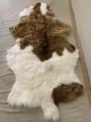 Dog's Bed Natural Fluffy Sheep Fur Fabric Pure Wool Blanket Carpet Colorful Bedside Rug fur fabric cat sofa pet's gift