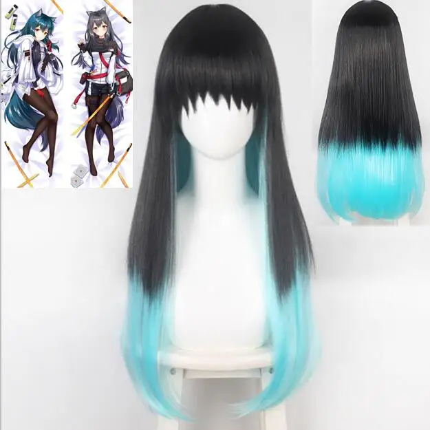 Anime Cosplay Wig Muichiro Tokito Wig Heat Resistant Synthetic Hair Wigs Dakimakura Pillow Case Pillow Cover