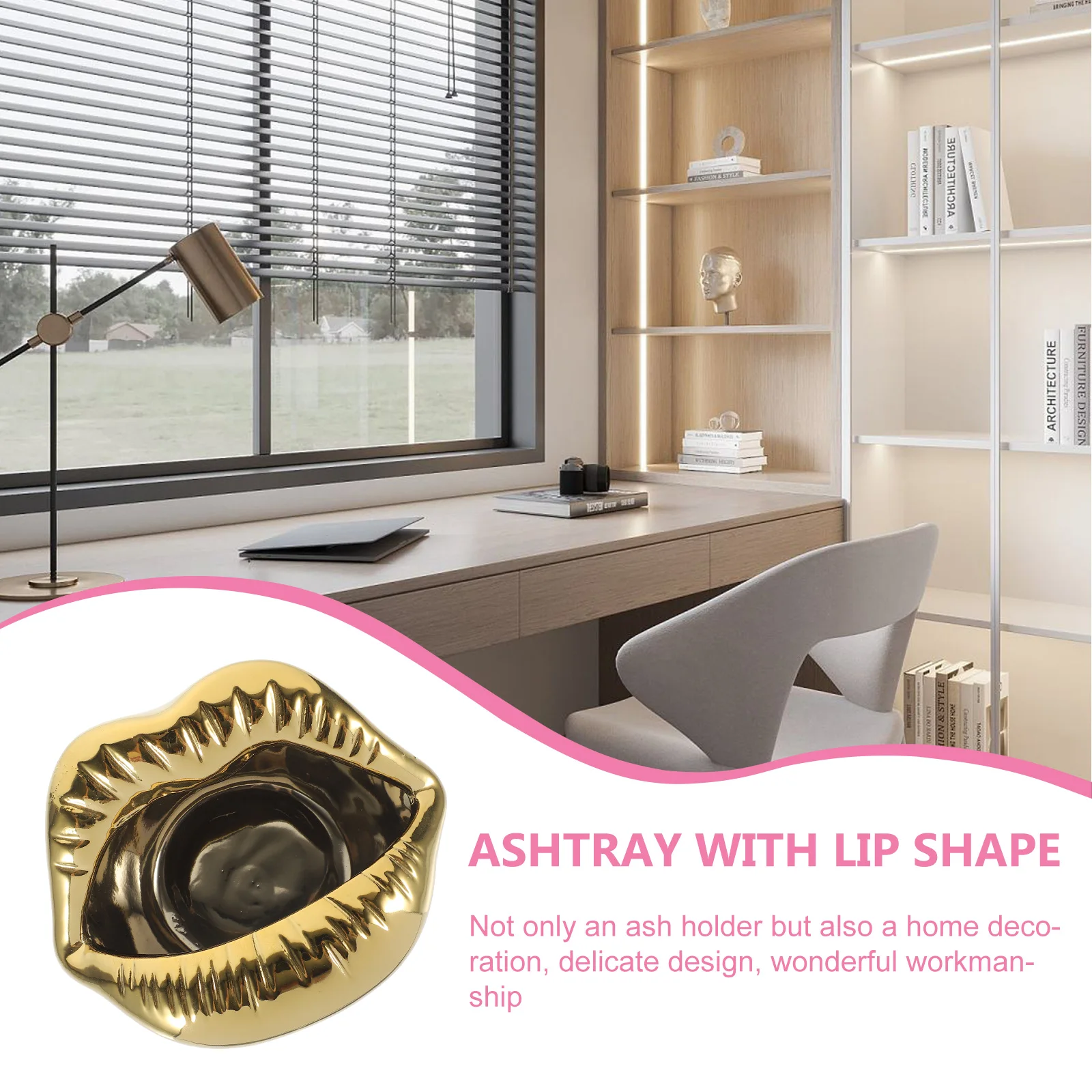 

Cigarettes Ceramic Ashtray Mouth Cute Pretty Decorative Novelty Customized Cemeric Car