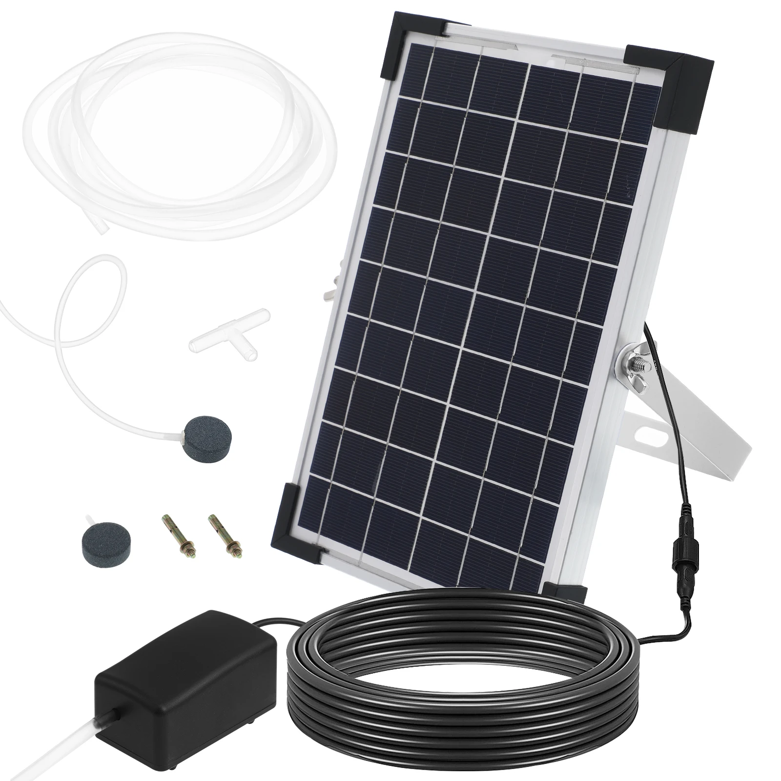 

Solar Oxygen Pump 10V5W Fish Tank Aerator Pond Aerators Outdoor USB System Aquarium Pump Air Efficient Work Multiple Modes