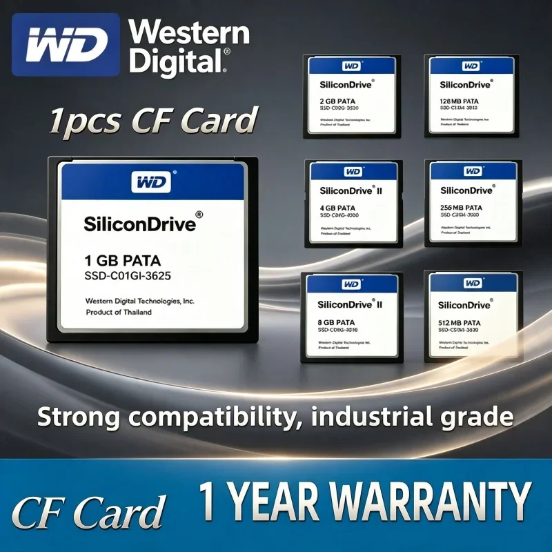 2026 Hot Industrial Storage Card Western Digital Compact Flash CF Card 128MB Up To 8GB Stable For Automation Machinery