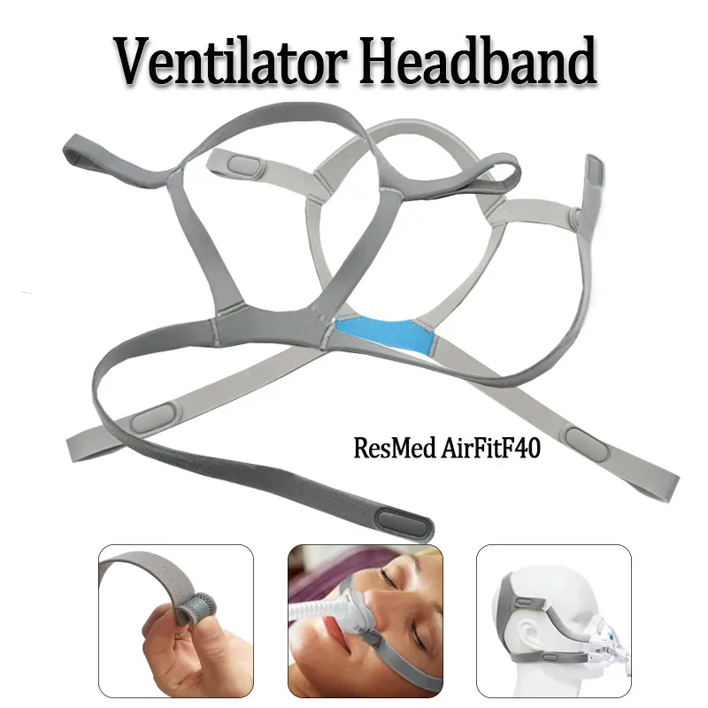 Airfit F40 Ventilator Headband Ventilator Face Mask Adjustable Headband Sleep Ventilator Replacement Accessories