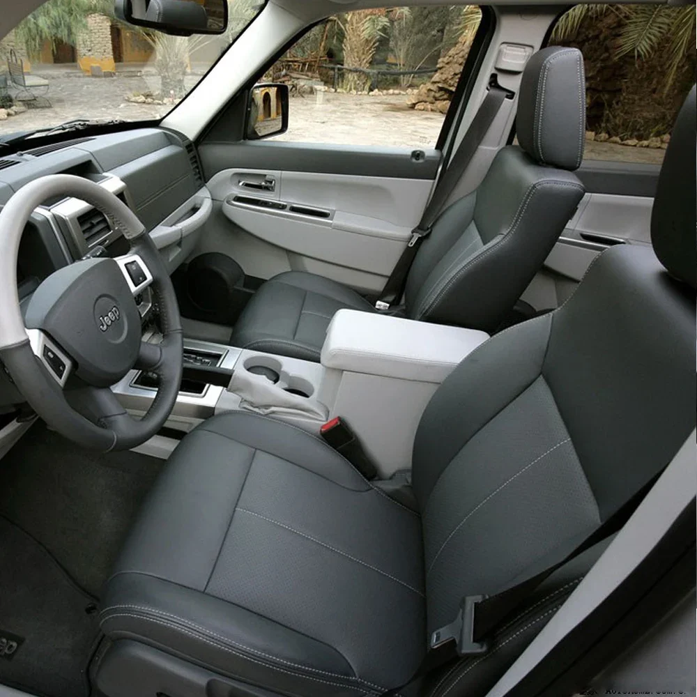 Spezieller Autositzbezug für Jeep Grand Cherokee ‌ 2007 2008 2009 2010 PU-Leder-Sitzkissen Schutzpolster Autositzbezüge – Detail 1