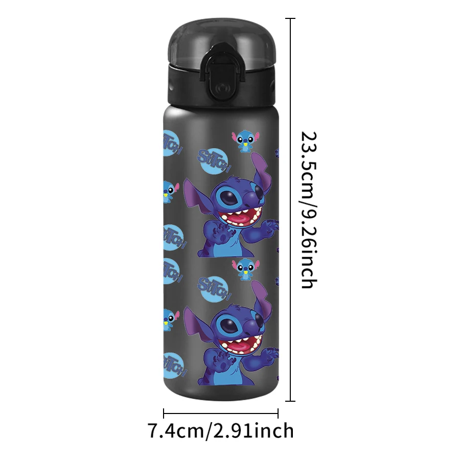 1pc disney stitch roxo monstro padrão 26oz garrafa de água de plástico esportes ao ar livre copo de água aniversário/regresso a casa presente