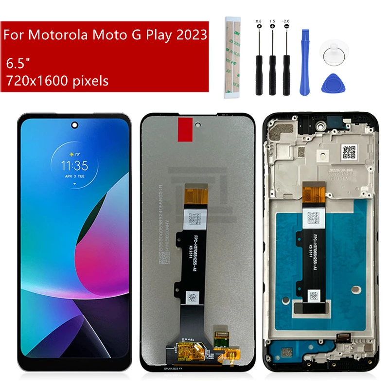 For Motorola Moto G Play 2023 LCD Display Touch screen Digitizer Assembly For Moto G Play Screen Replacement Repair Parts 6.5\