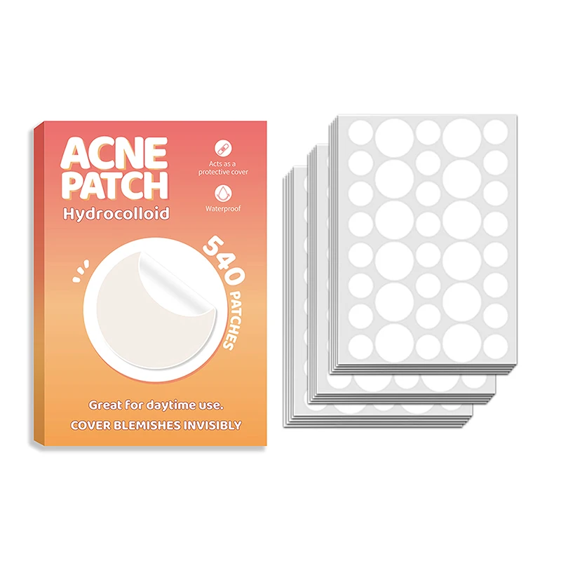 540 Pcs Face Skin Care Acne Pimple Patch Invisible Professional Healing Absorbing Spot Sticker Covering For Men Women