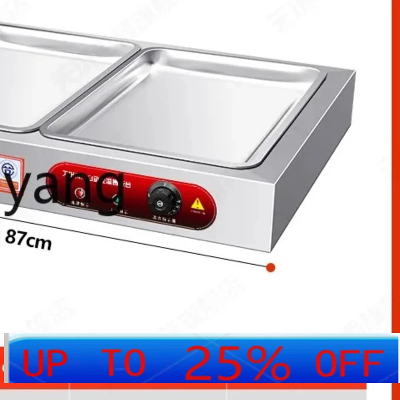 

LTT fast food insulation table commercial desktop heating stainless steel insulation small bowl vegetable table