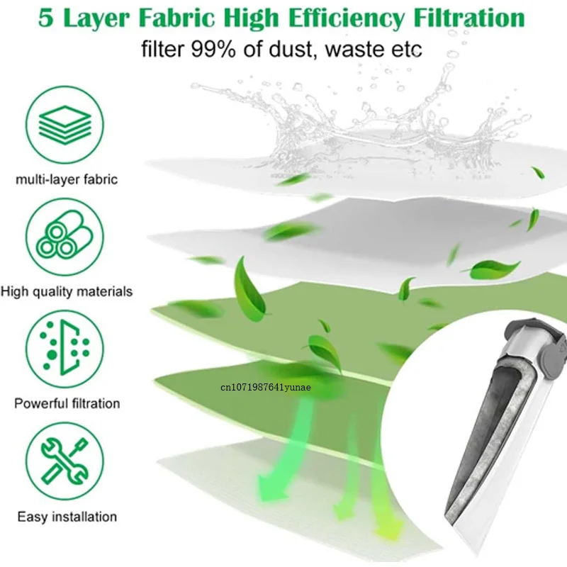 مجموعة أكياس الغبار متوافقة مع Vorwerk Kobold VK7 FP7 ملحقات حقيبة المكنسة الكهربائية مرشحات قطع الغيار