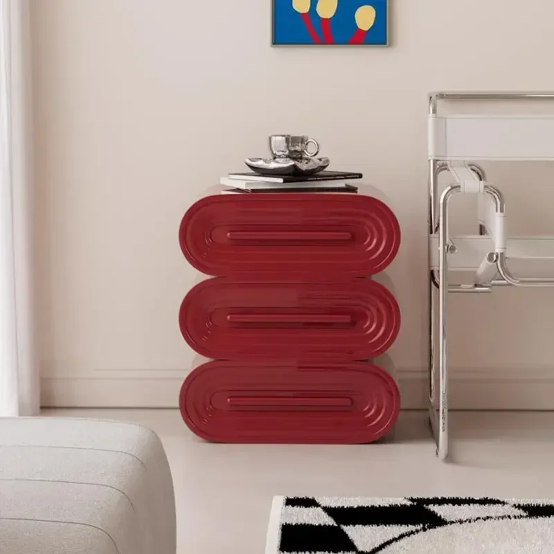 Simple Classic Three-layer Bedside Bedside Bucket Cabinet Sofa Side Cabinet Small Apartment Light Luxury Cabinetl16
