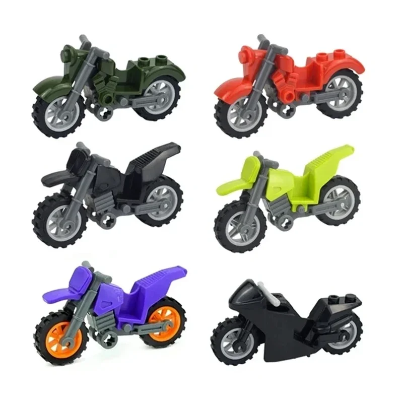 SWAT militar SUV City modelo bloques de construcción accesorios vehículos campestres motocicleta MOC Moto piezas juguetes para niños