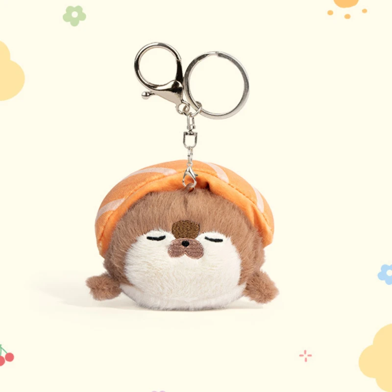 Seal Plush Keychain Toy Sea Otter Soft Kawaii Doll Lifelike Stuffed Marine Life Simulation Seal Ornament Birthday Gift for Woman