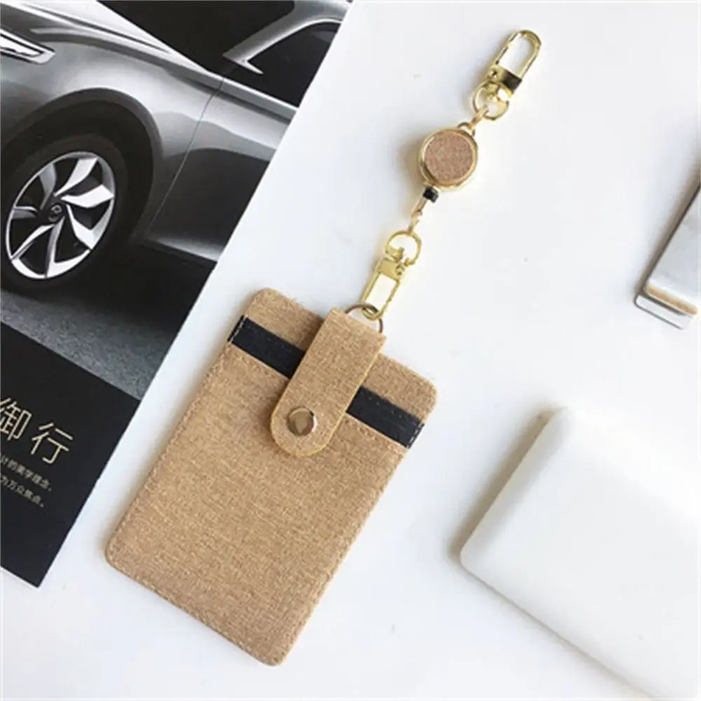 

Extendable Retractable Badge Reel Easy Pull Buckle Anti Lost ID Lanyard Key Ring Pull Keyring Name Tag Metal Badge Holder